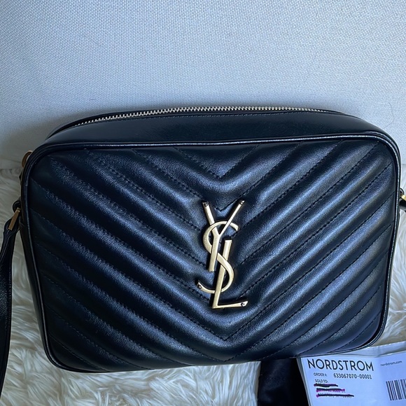 Yves Saint Laurent Handbags - Saint Laurent Lou Medium YSL Quilted Leather Camera Cross Body